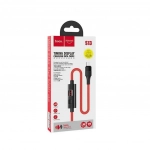 Hoco Braided / LED USB 2.0 to micro USB Cable Κόκκινο 1.2m (S13)