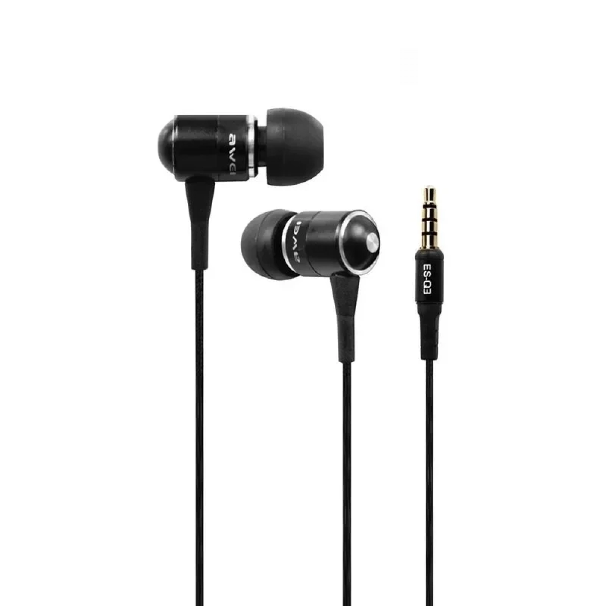 Awei ES-Q3 In-ear Handsfree με Βύσμα 3.5mm Μαύρο