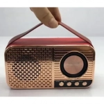 WSTER WS-3138 Ηχείο Bluetooth 3W με Ραδιόφωνο Red