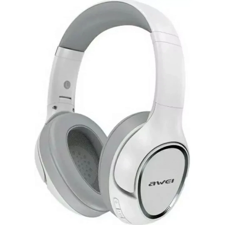 Awei A770BL Ασύρματα/Ενσύρματα Over Ear Ακουστικά Λευκά