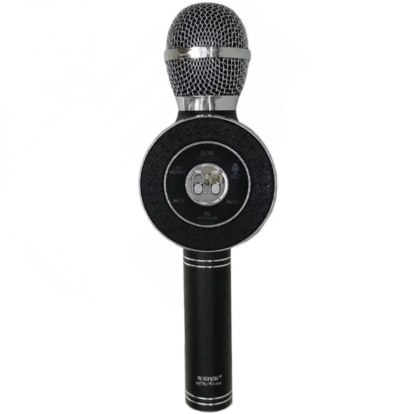 WSTER Ασύρματο Μικρόφωνο Karaoke WS-668 σε Μαύρο Χρώμα