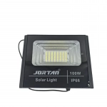 Στεγανός Ηλιακός Προβολέας LED 100W Ψυχρό Λευκό 6500K με Τηλεχειριστήριο IP66 JORTAN