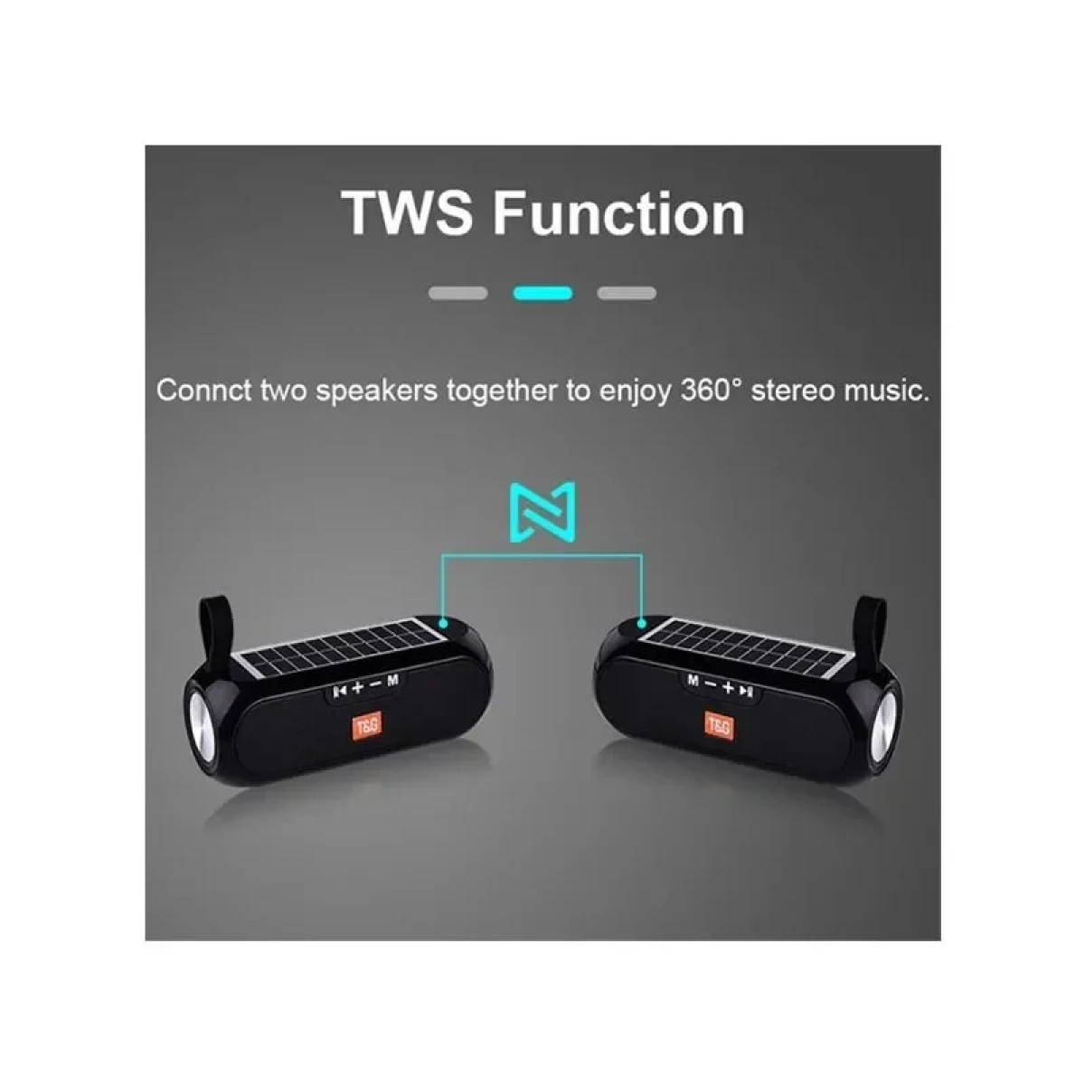 T&G TG182 Ηχείο Bluetooth με Ραδιόφωνο Black