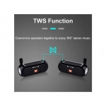 T&G TG182 Ηχείο Bluetooth με Ραδιόφωνο Black