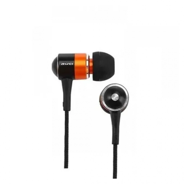 Awei Q3i In-ear Handsfree με Βύσμα 3.5mm Πορτοκαλί