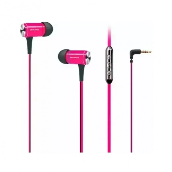 Awei ES-280 Hi In-ear Handsfree με Βύσμα 3.5mm Ροζ