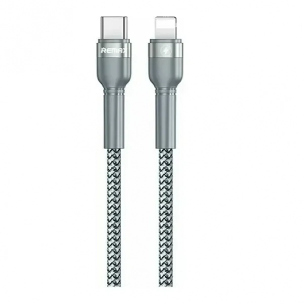 Remax Jany RC-171 Braided USB 2.0 Cable USB-C male - Lightning Λευκό 1m