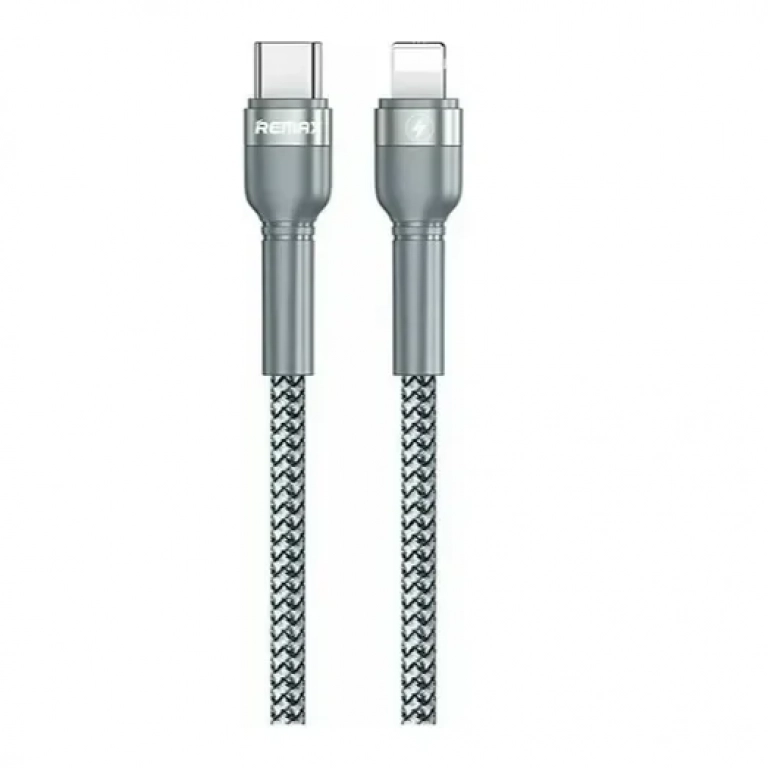 Remax Jany RC-171 Braided USB 2.0 Cable USB-C male - Lightning Λευκό 1m