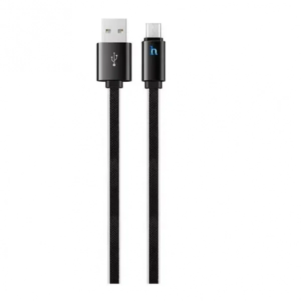 Hoco Flat USB 2.0 to micro USB Cable Μαύρο 1,2m (UPL 12 Plus)