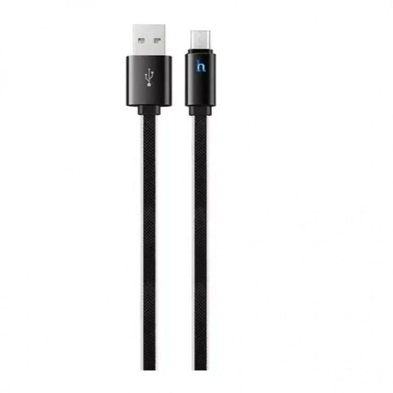 Hoco Flat USB 2.0 to micro USB Cable Μαύρο 1,2m (UPL 12 Plus)