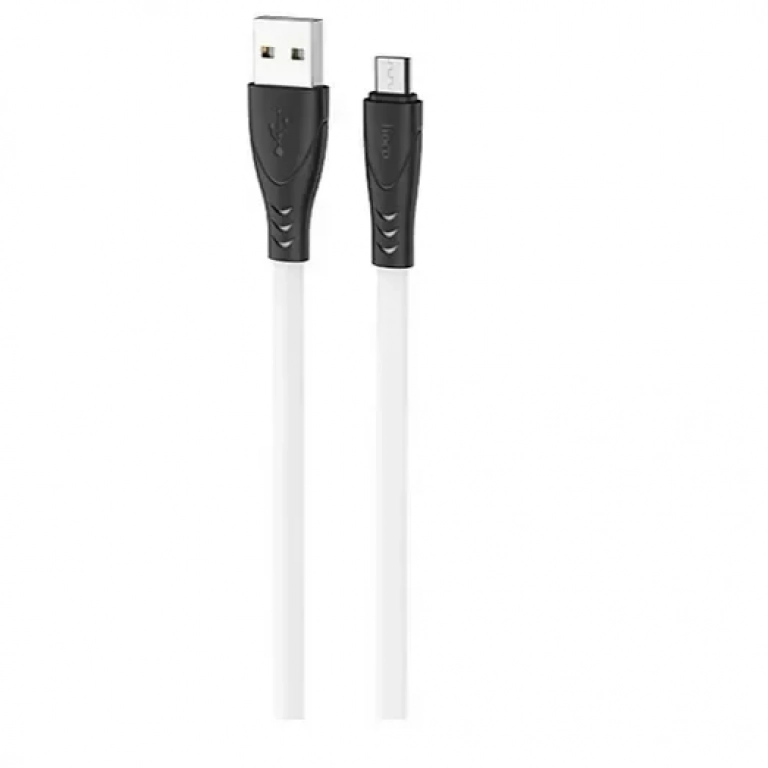 Hoco Regular USB 2.0 to micro USB Cable Λευκό 1m (X42)