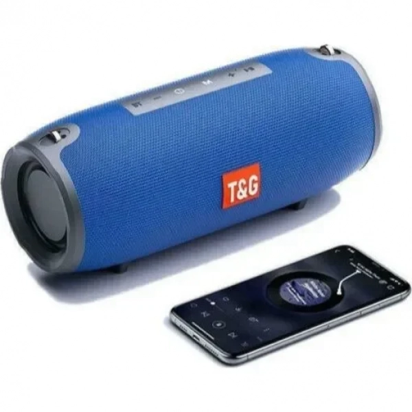 T&G TG-125 Ηχείο Bluetooth 10W με 20 ώρες Λειτουργίας Μπλε