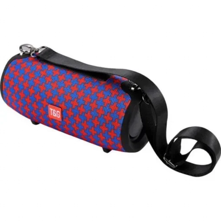 T&G TG-125 Ηχείο Bluetooth 10W με 20 ώρες Λειτουργίας Red/Blue