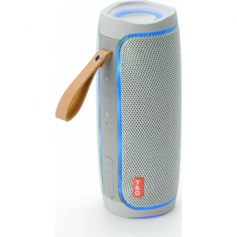 T&G TG-288 Ηχείο Bluetooth 10W με Ραδιόφωνο και 8 ώρες Λειτουργίας Grey