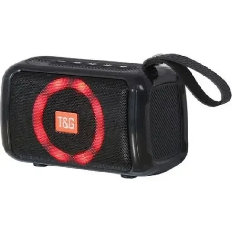 T&G TG193 Ηχείο Bluetooth 5W με Ραδιόφωνο και 10 ώρες Λειτουργίας Black