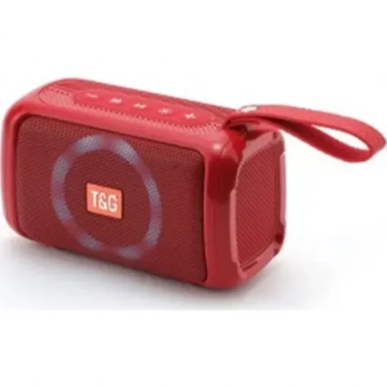 T&G TG193 Ηχείο Bluetooth 5W με Ραδιόφωνο και 10 ώρες Λειτουργίας Red