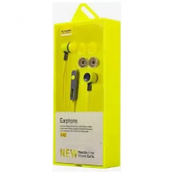 ELMCOEI EV 122 In-ear Handsfree με Βύσμα 3.5mm Κίτρινο
