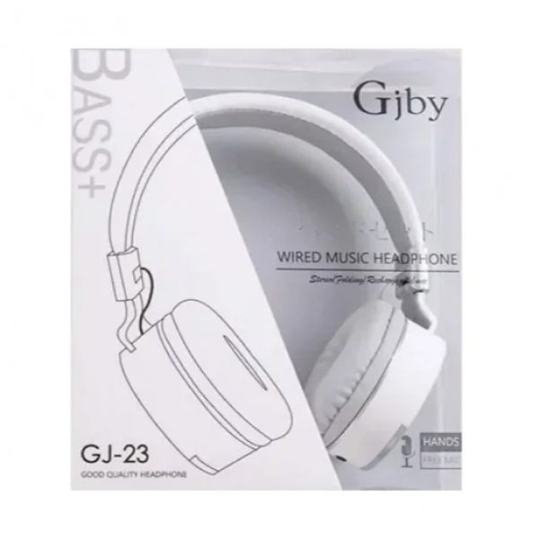 Gjby GJ-23 Ενσύρματα On Ear Ακουστικά Λευκά