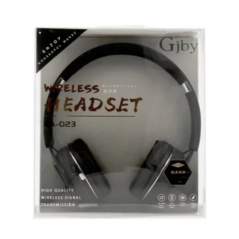 GJBY CA-023 Ασύρματα/Ενσύρματα On Ear Ακουστικά Μαύρα