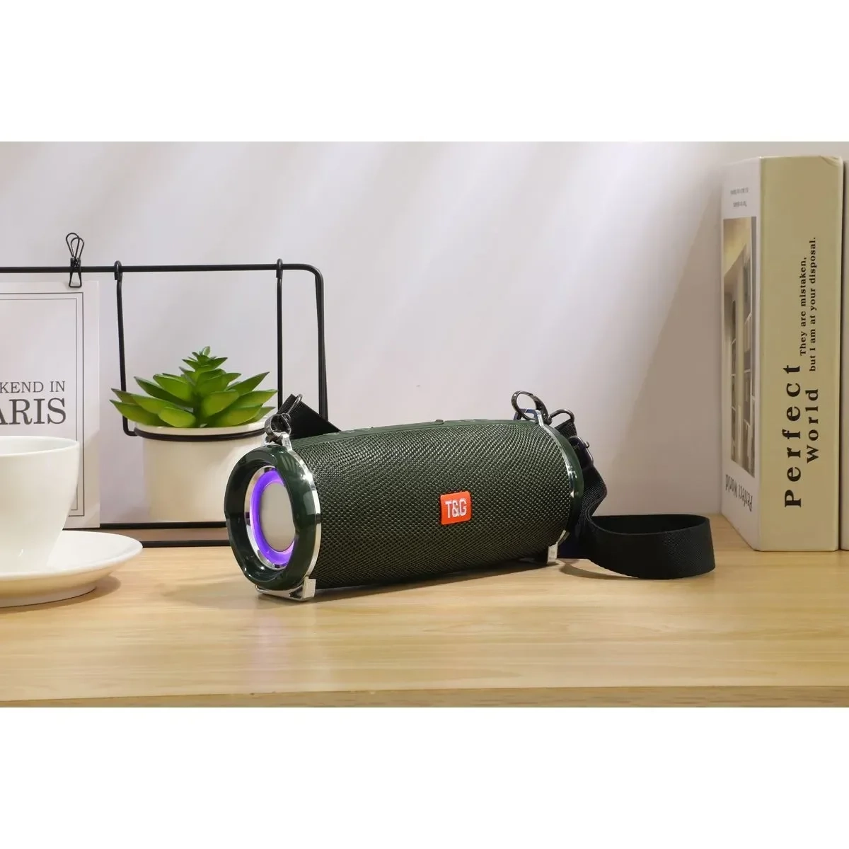 T&G TG-192 Ηχείο Bluetooth 20W με Ραδιόφωνο Green