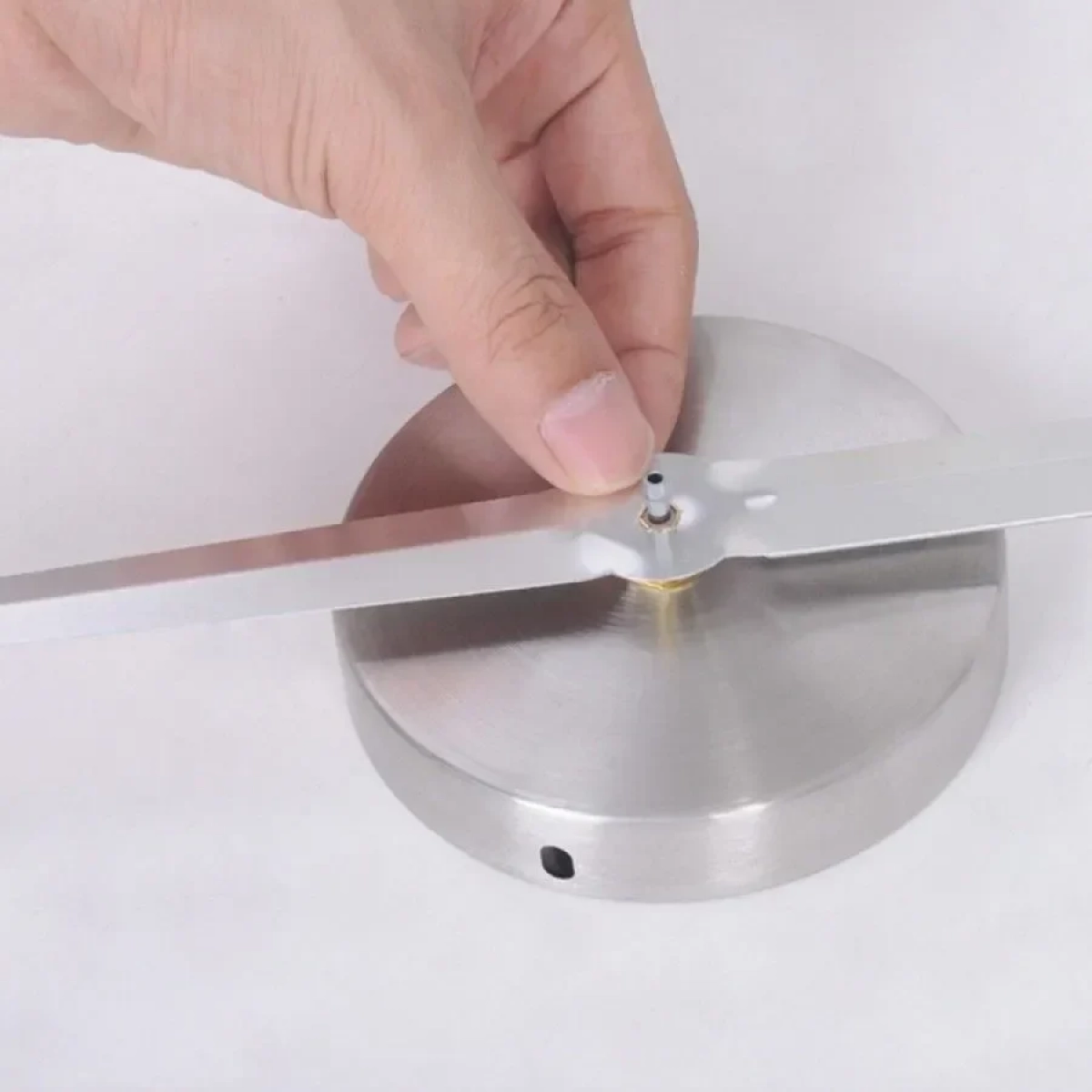 Αυτοκόλλητο Ρολόι Τοίχου 3D Creative Mirror DIY (Διάσταση Αριθμών 12cm) Καθρέφτης 415570021 120cm Ασημί
