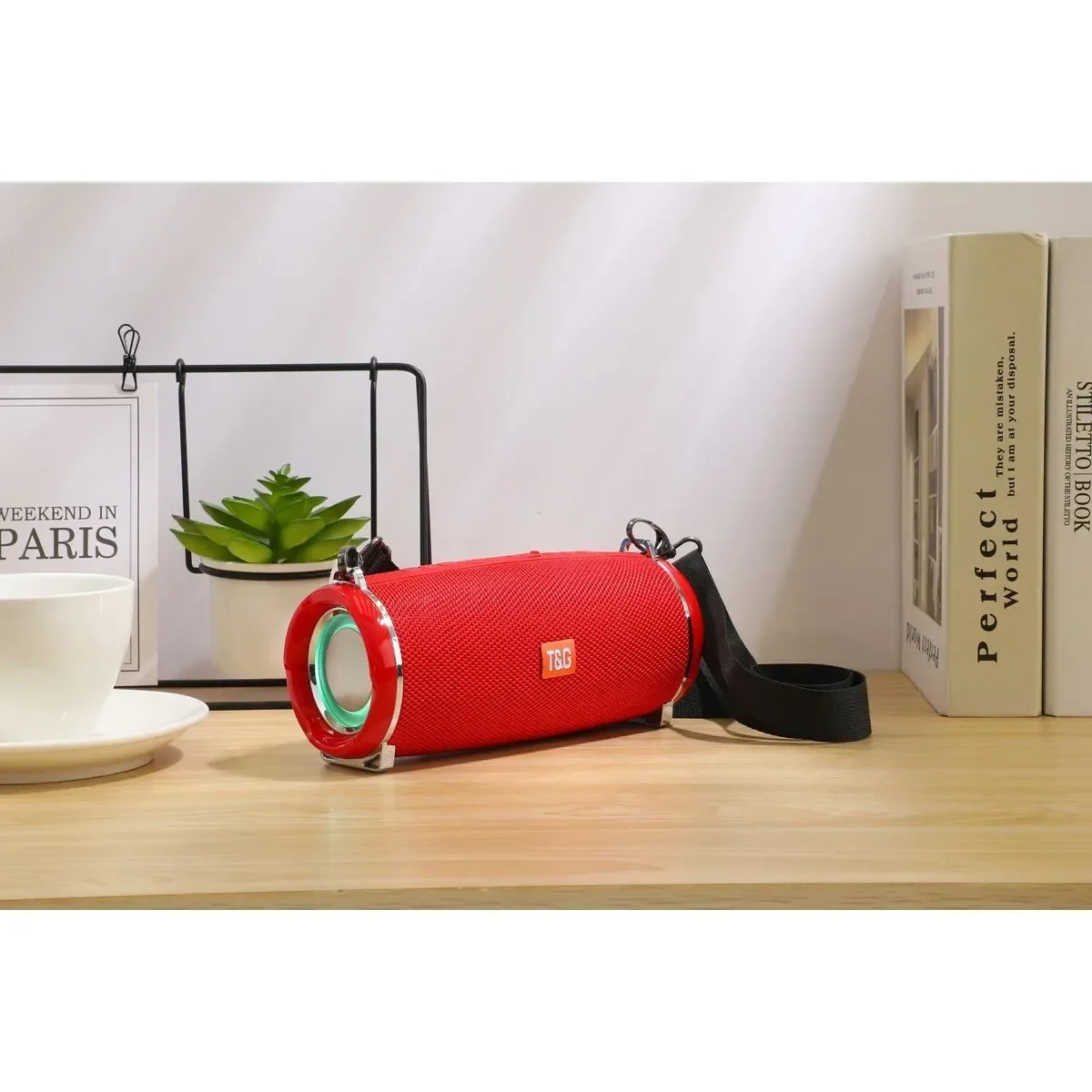 T&G TG-192 Ηχείο Bluetooth 20W με Ραδιόφωνο Red