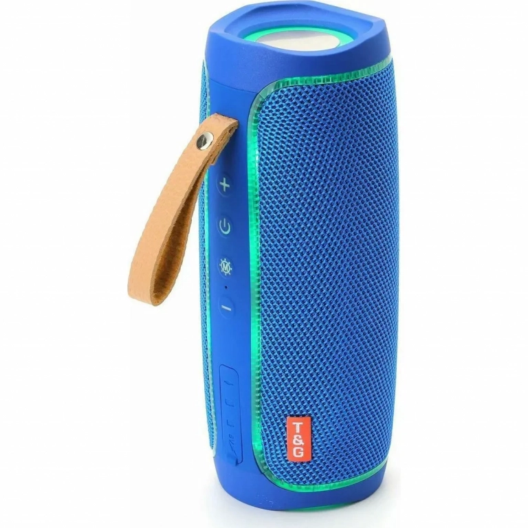 T&G TG-288 Ηχείο Bluetooth 10W με Ραδιόφωνο και 8 ώρες Λειτουργίας Blue