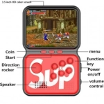 Φορητή Ρετρό Παιχνιδομηχανή με 900+ Classic Games SUP M3 Game Box Power Μαύρο/Κόκκινο
