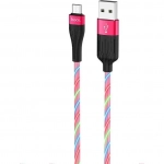 Hoco U85 Charming night USB 2.0 to micro USB Cable Κόκκινο 1m (723109)