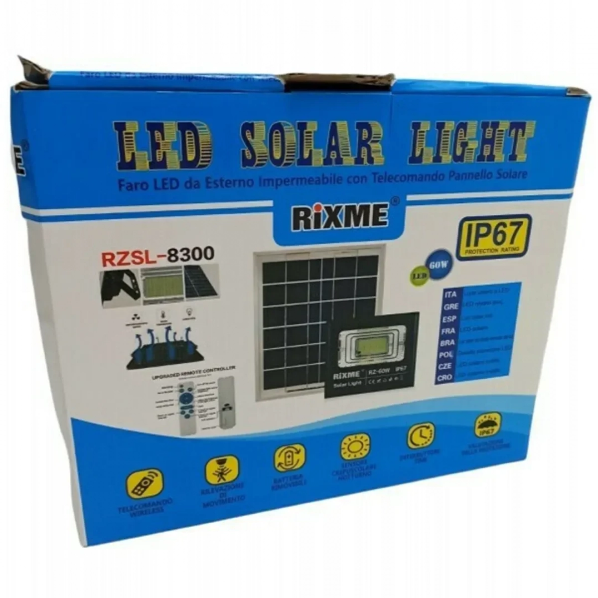 Ηλιακός Προβολέας Ισχύος 60W RZSL-8300