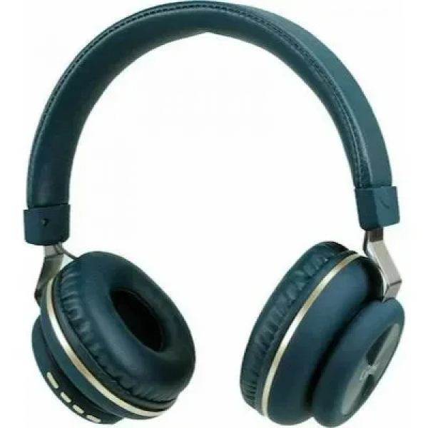 Gjby CA-021 Ασύρματα Bluetooth Over Ear Ακουστικά Μπλε