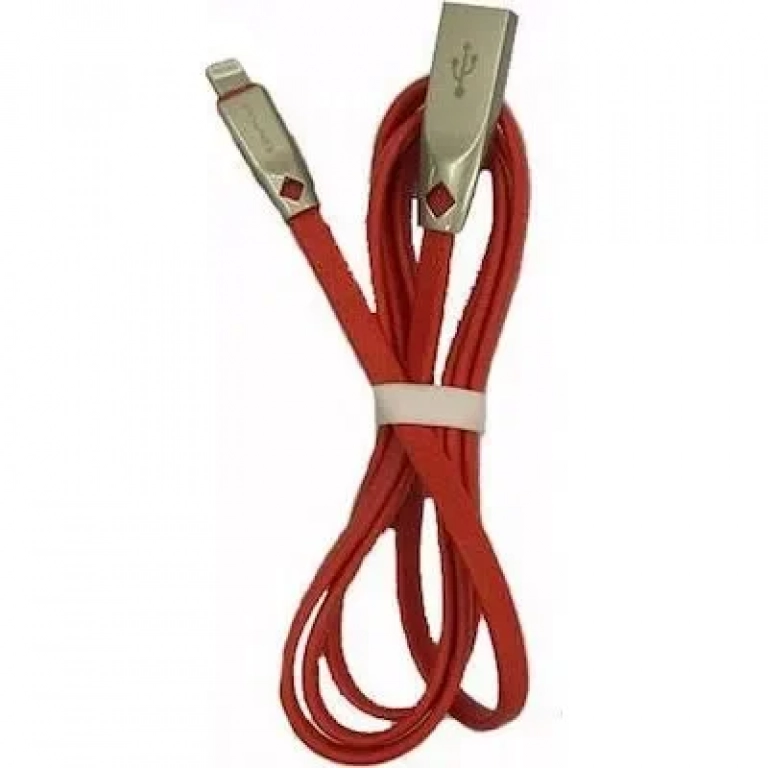 Awei Flat USB to Lightning Cable Κόκκινο 1m (CL-95)