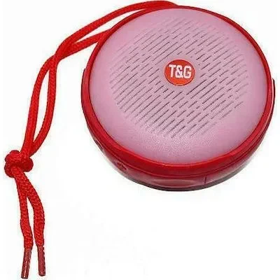 T&G TG-607 Ηχείο Bluetooth 5W με Ραδιόφωνο Red