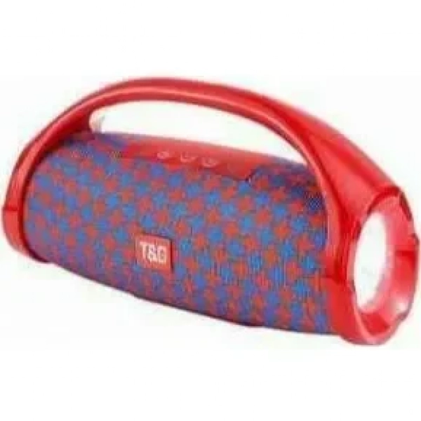 T&G TG-136 Ηχείο Bluetooth 10W με Ραδιόφωνο και 6 ώρες Λειτουργίας Red/Blue