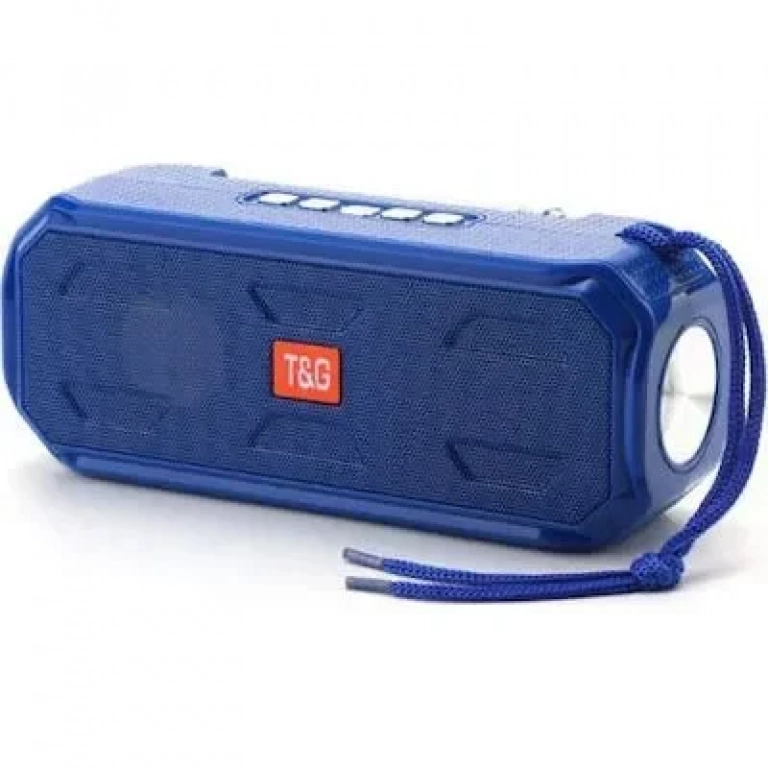 T&G TG-280 Ηχείο Bluetooth 5W με Ραδιόφωνο και 4 ώρες Λειτουργίας Blue