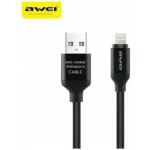 Awei Regular USB to Lightning Cable Μαύρο 1m (CL-80)