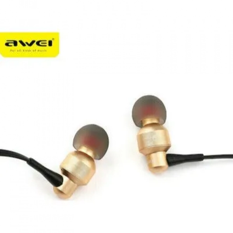 Awei ES-50TY In-ear Handsfree με Βύσμα 3.5mm Χρυσό