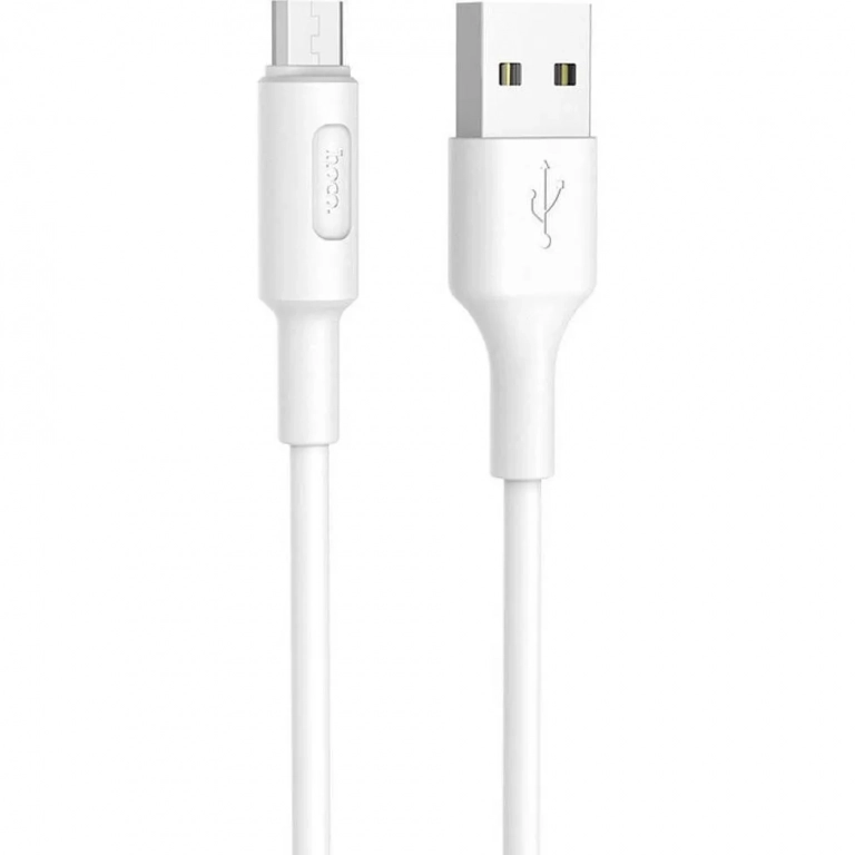 Hoco X25 Soarer Regular USB 2.0 to micro USB Cable Λευκό 1m