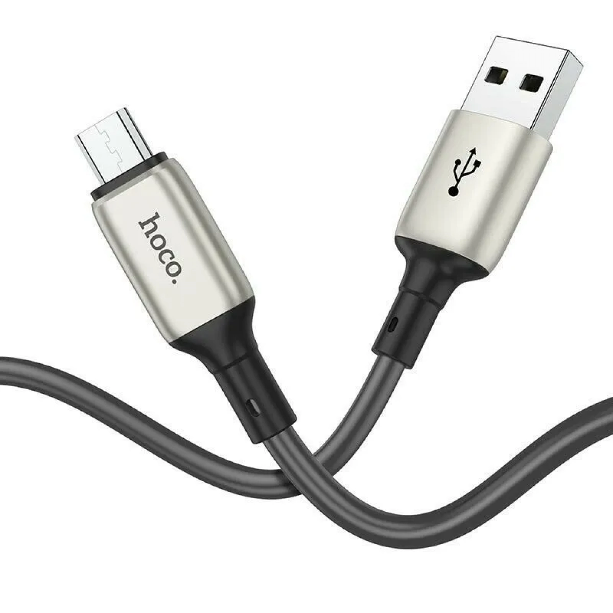 Hoco X66 Regular USB 2.0 to micro USB Cable Γκρι 1m