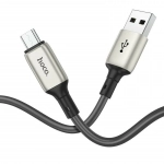 Hoco X66 Regular USB 2.0 to micro USB Cable Γκρι 1m