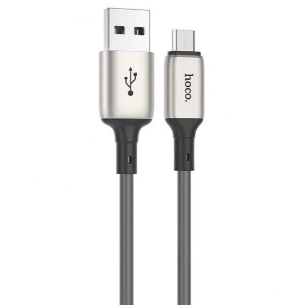 Hoco X66 Regular USB 2.0 to micro USB Cable Γκρι 1m