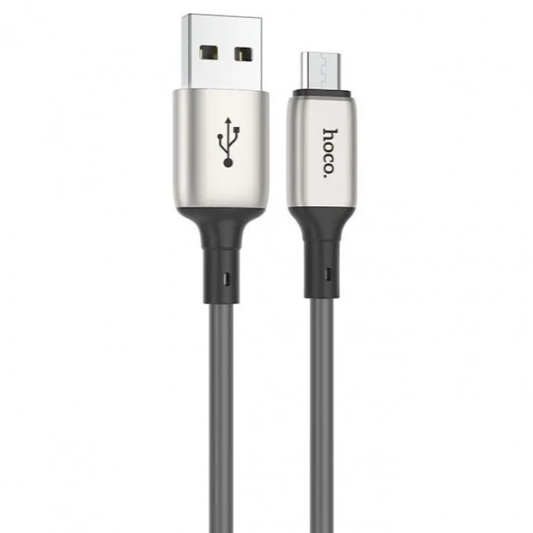 Hoco X66 Regular USB 2.0 to micro USB Cable Γκρι 1m
