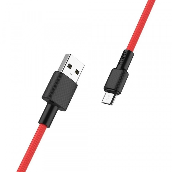 Hoco Regular USB 2.0 to micro USB Cable Κόκκινο 1m (X29 Superior)