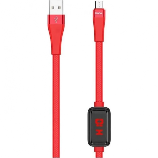Hoco Braided USB 2.0 to micro USB Cable Κόκκινο 1.2m (S4)