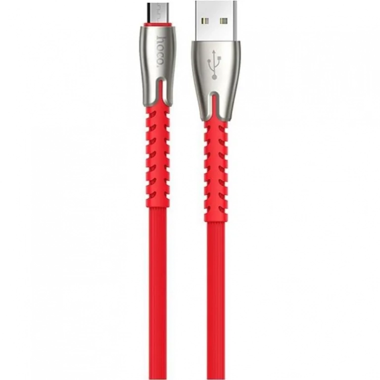 Hoco Braided USB 2.0 to micro USB Cable Κόκκινο 1.2m (U58 Core)