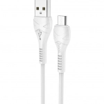 Hoco X37 Cool Power Regular USB 2.0 to micro USB Cable Λευκό 1m