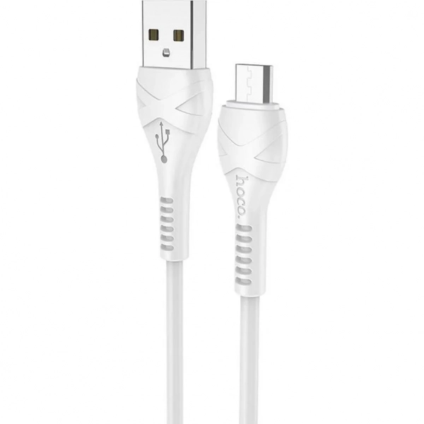 Hoco X37 Cool Power Regular USB 2.0 to micro USB Cable Λευκό 1m