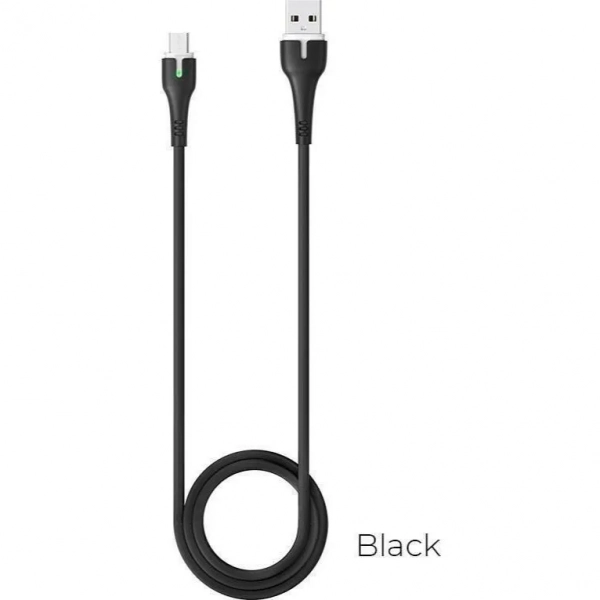 Hoco Regular USB 2.0 to micro USB Cable Μαύρο 1m (HC-X45MBK)