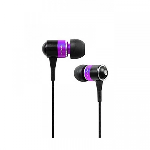 Awei Q3i In-ear Handsfree με Βύσμα 3.5mm Μωβ