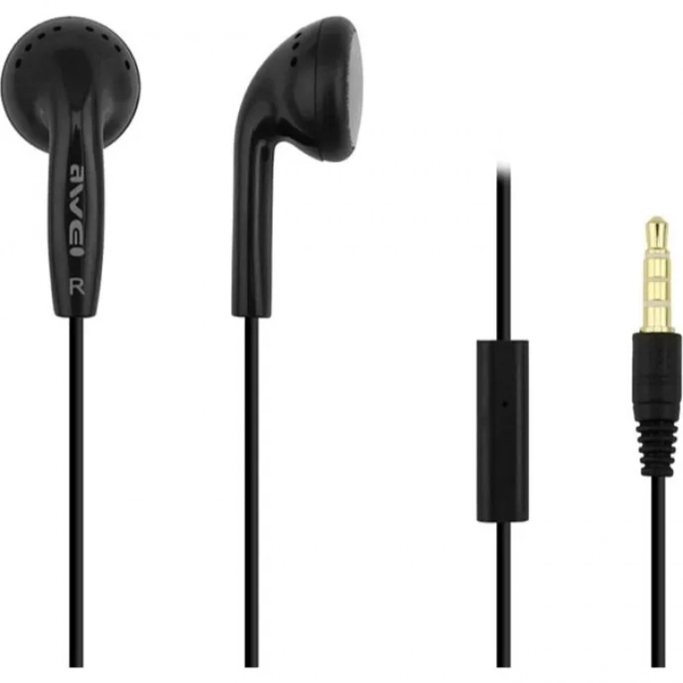 Awei ES-11i Earbuds Handsfree με Βύσμα 3.5mm Μαύρο